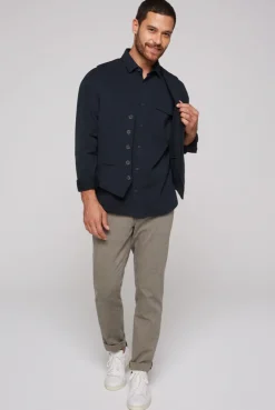 CAMP DAVID & SOCCX Anzugweste aus diagonalem Jersey blue navy bluenavy Fashion