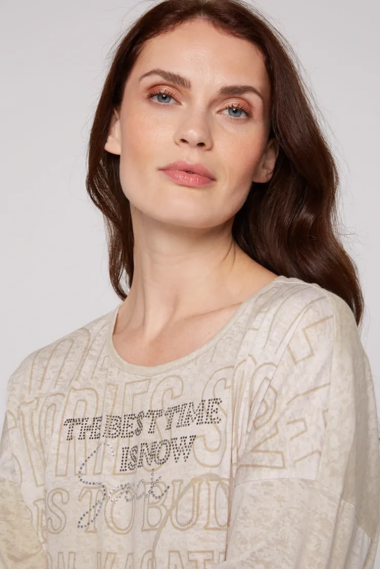 CAMP DAVID & SOCCX Ausbrenner-Shirt mit Artwork stone beige stonebeige Best