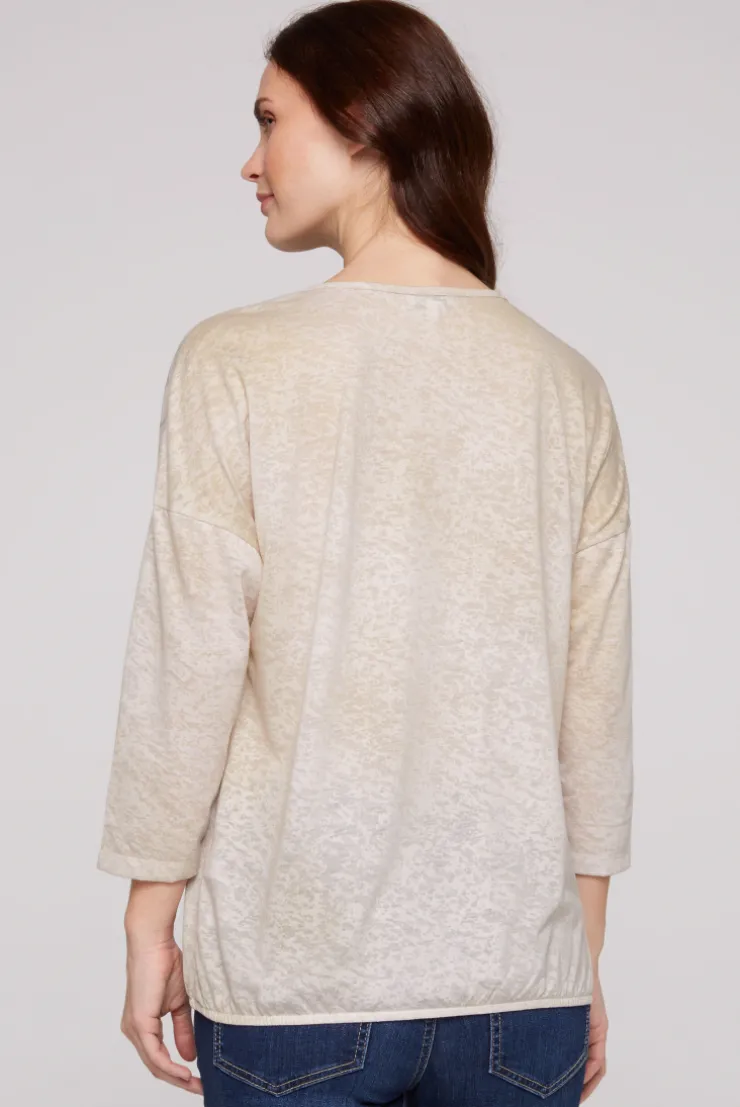CAMP DAVID & SOCCX Ausbrenner-Shirt mit Artwork stone beige stonebeige Best