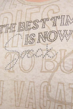 CAMP DAVID & SOCCX Ausbrenner-Shirt mit Artwork stone beige stonebeige Best