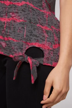 CAMP DAVID & SOCCX Ausbrenner-Shirt mit Pailletten-Logo pinky red pinkyred Sale