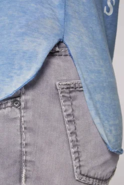 CAMP DAVID & SOCCX Ausbrenner-T-Shirt mit Rücken-Print airy blue airyblue Shop