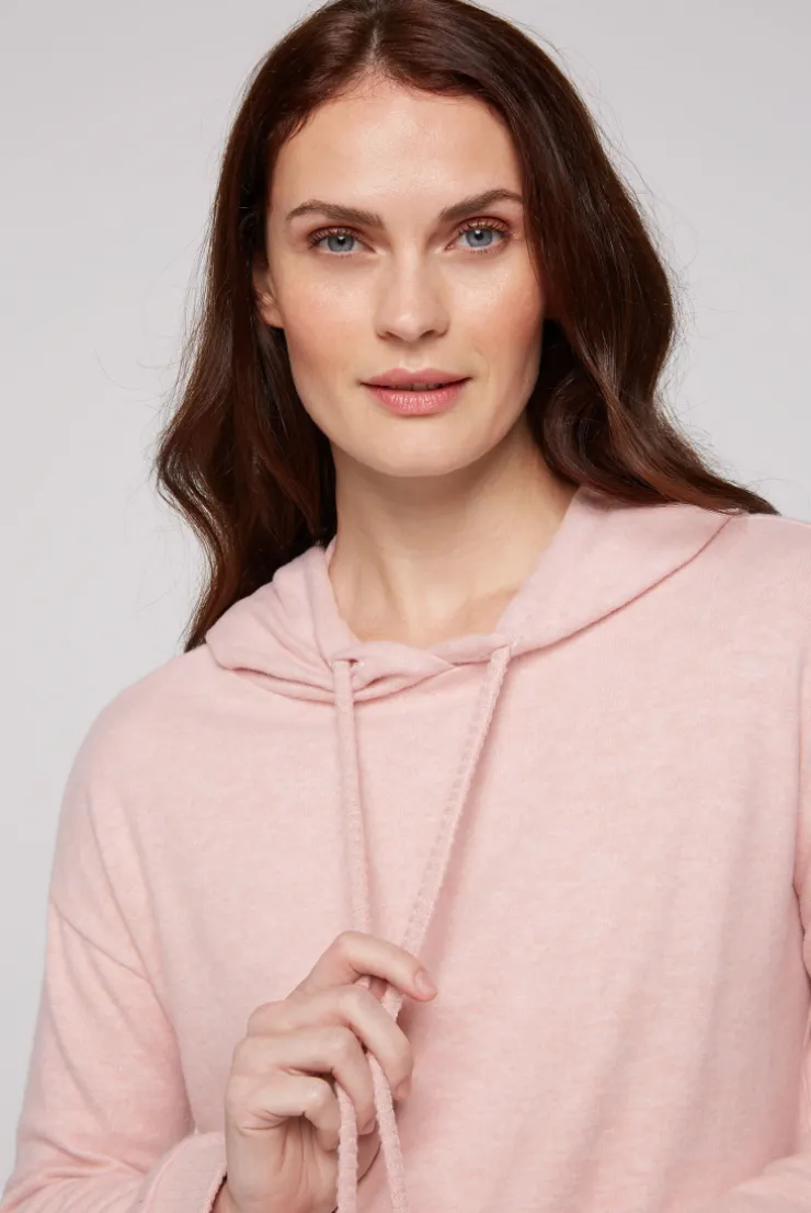 CAMP DAVID & SOCCX Basic Hoodie aus Flauschstrick rose blush roseblush Best Sale