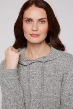 CAMP DAVID & SOCCX Basic Hoodie aus Flauschstrick grey melange greymelange Cheap