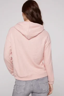 CAMP DAVID & SOCCX Basic Hoodie aus Flauschstrick rose blush roseblush Flash Sale