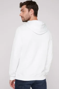 CAMP DAVID & SOCCX Basic Hoodie mit Logo Print opticwhite Shop