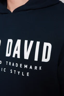 CAMP DAVID & SOCCX Basic Hoodie mit Logo Print blue navy bluenavy Cheap