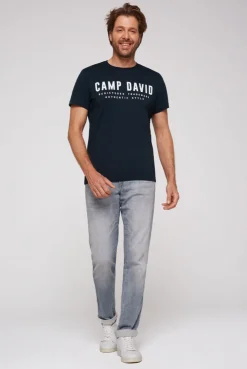 CAMP DAVID & SOCCX Basic Logo T-Shirt blue navy bluenavy Best Sale