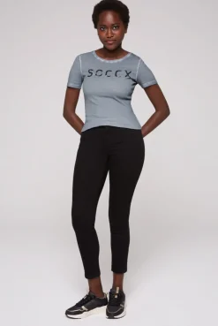 CAMP DAVID & SOCCX Basic Logo T-Shirt Oil Dyed cold grey coldgrey Store