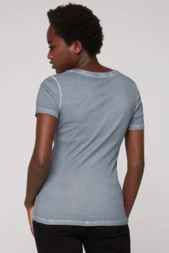 CAMP DAVID & SOCCX Basic Logo T-Shirt Oil Dyed cold grey coldgrey Store