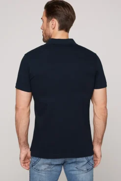 CAMP DAVID & SOCCX Basic Pikee-Polo mit Logo-Stickerei blue navy bluenavy Best Sale