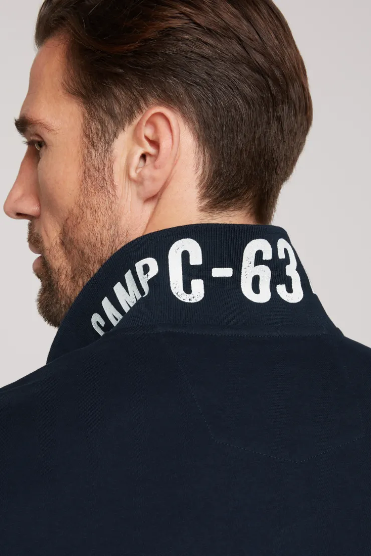 CAMP DAVID & SOCCX Basic Pikee-Polo mit Logo-Stickerei blue navy bluenavy Best Sale