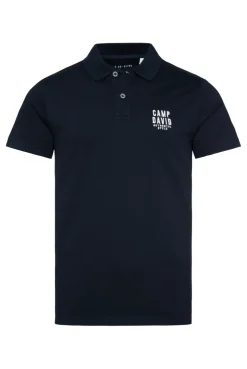 CAMP DAVID & SOCCX Basic Pikee-Polo mit Logo-Stickerei blue navy bluenavy Online