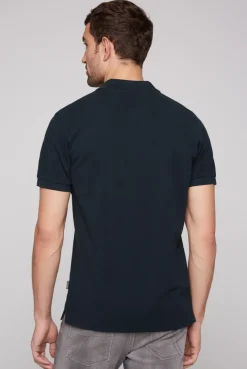 CAMP DAVID & SOCCX Basic Pikee-Polo mit Trikotkragen blue navy bluenavy Cheap