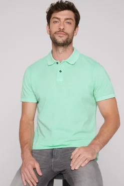 CAMP DAVID & SOCCX Basic Pikee-Polo mit Trikotkragen sun aqua sunaqua Sale
