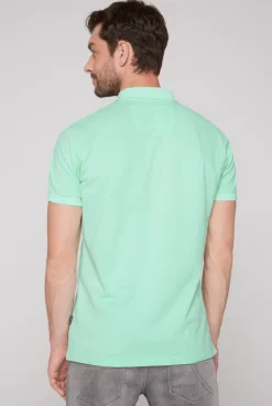 CAMP DAVID & SOCCX Basic Pikee-Polo mit Trikotkragen sun aqua sunaqua Sale
