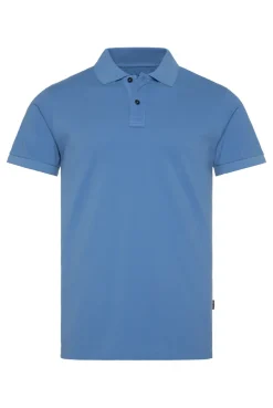 CAMP DAVID & SOCCX Basic Pikee-Polo mit Trikotkragen sky blue skyblue Cheap