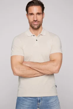 CAMP DAVID & SOCCX Basic Pikee-Polo mit Trikotkragen light cappuccino lightcappuccino Fashion