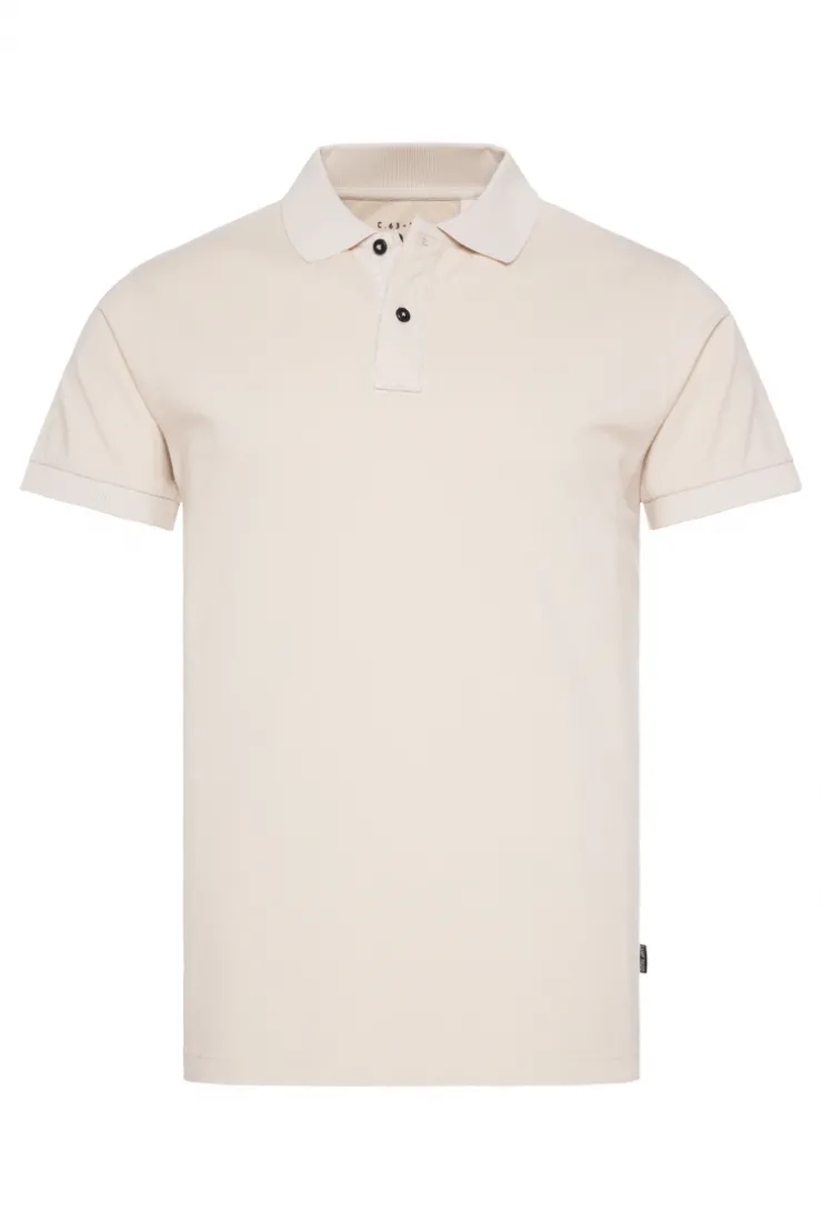 CAMP DAVID & SOCCX Basic Pikee-Polo mit Trikotkragen light cappuccino lightcappuccino Fashion