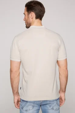 CAMP DAVID & SOCCX Basic Pikee-Polo mit Trikotkragen light cappuccino lightcappuccino Fashion