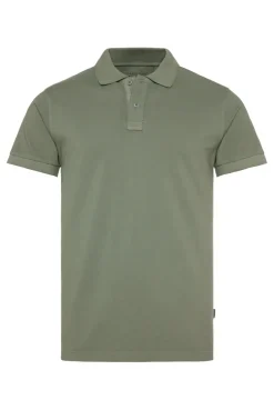 CAMP DAVID & SOCCX Basic Pikee-Polo mit Trikotkragen green olive greenolive Flash Sale