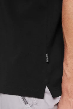 CAMP DAVID & SOCCX Basic Pikee-Polo mit Trikotkragen black Best