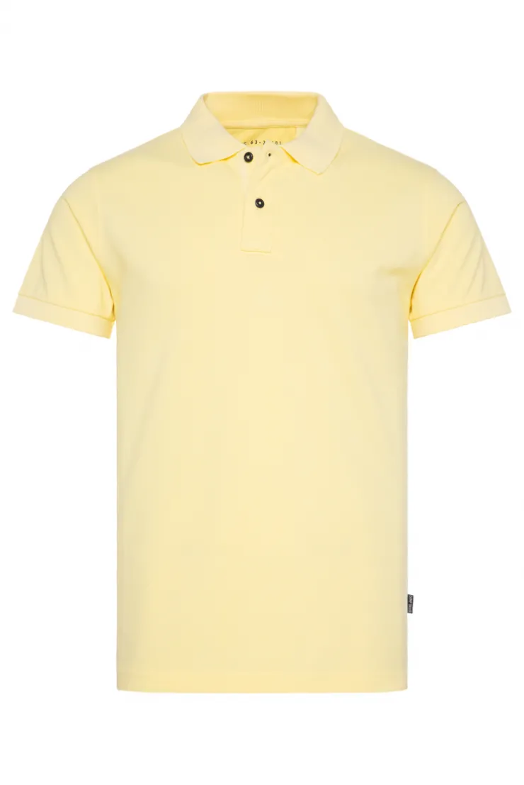 CAMP DAVID & SOCCX Basic Pikee-Polo mit Trikotkragen sun Cheap