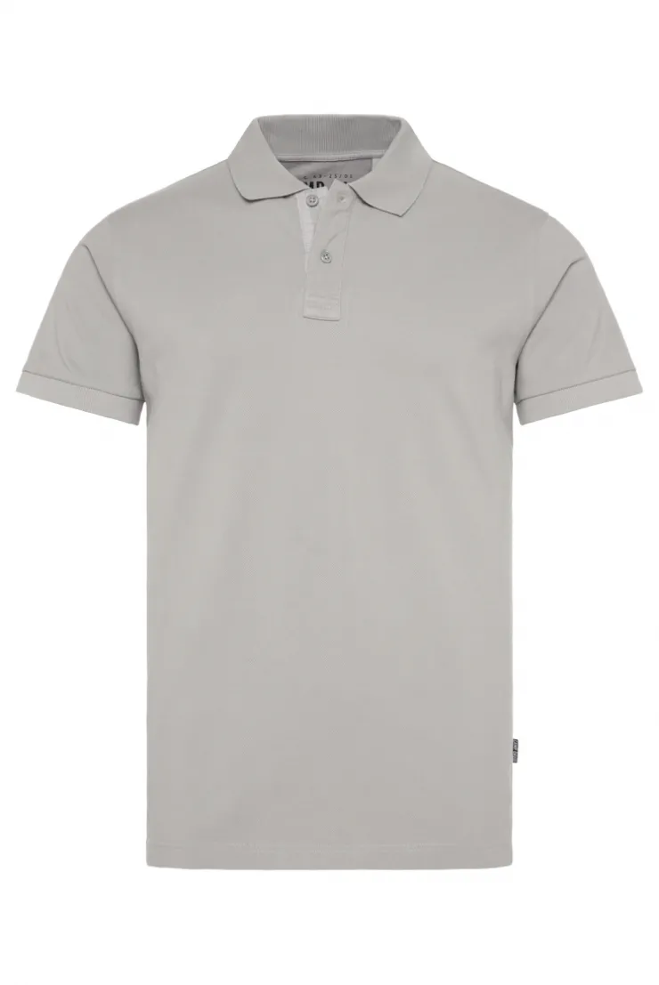 CAMP DAVID & SOCCX Basic Pikee-Polo mit Trikotkragen polo grey pologrey Discount