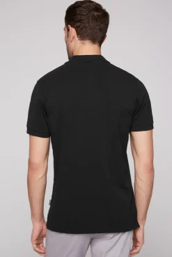 CAMP DAVID & SOCCX Basic Pikee-Polo mit Trikotkragen black Clearance