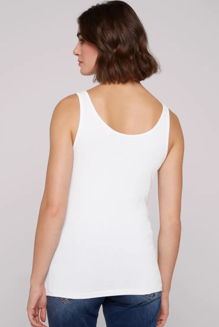 CAMP DAVID & SOCCX Basic Top mit Mini Logo Print opticwhite Clearance