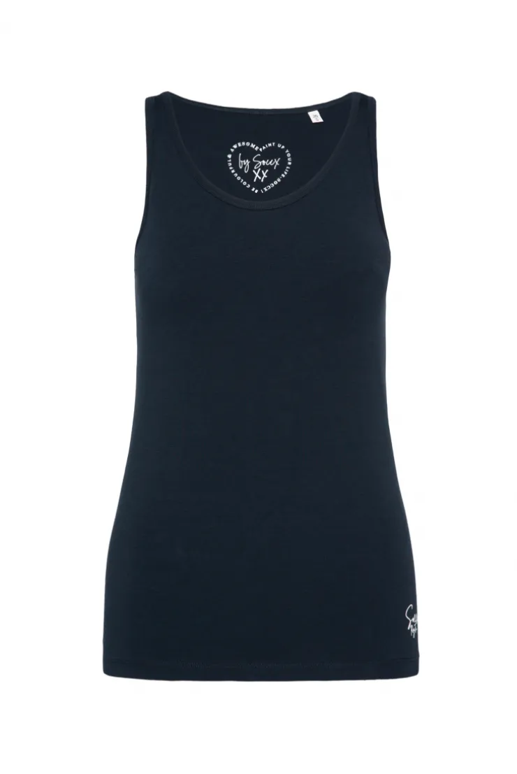 CAMP DAVID & SOCCX Basic Top mit Mini Logo Print blue navy bluenavy Shop