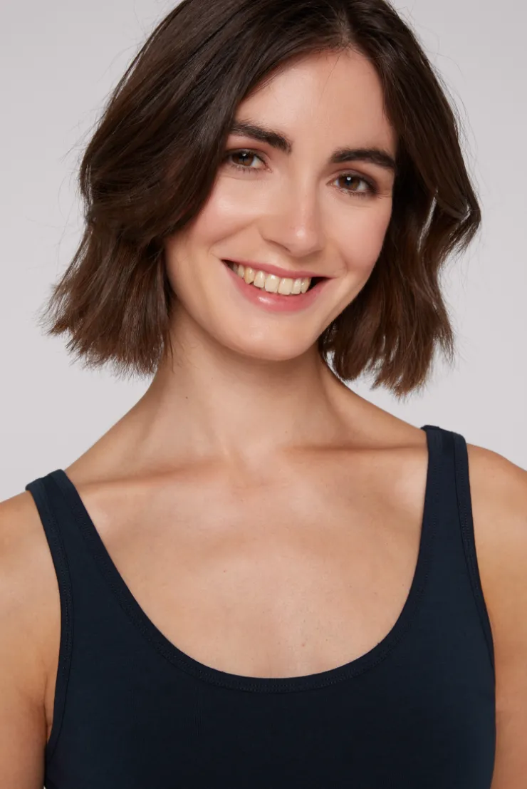 CAMP DAVID & SOCCX Basic Top mit Mini Logo Print blue navy bluenavy Shop