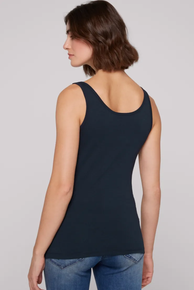CAMP DAVID & SOCCX Basic Top mit Mini Logo Print blue navy bluenavy Shop