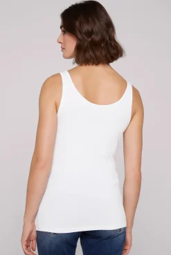 CAMP DAVID & SOCCX Basic Top mit Mini Logo Print opticwhite Discount