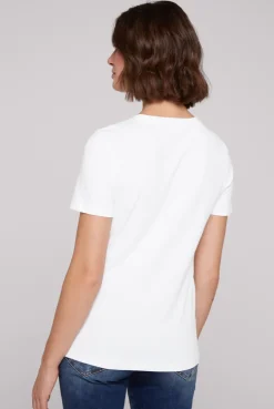 CAMP DAVID & SOCCX Basic T-Shirt mit Logo Print opticwhite Best