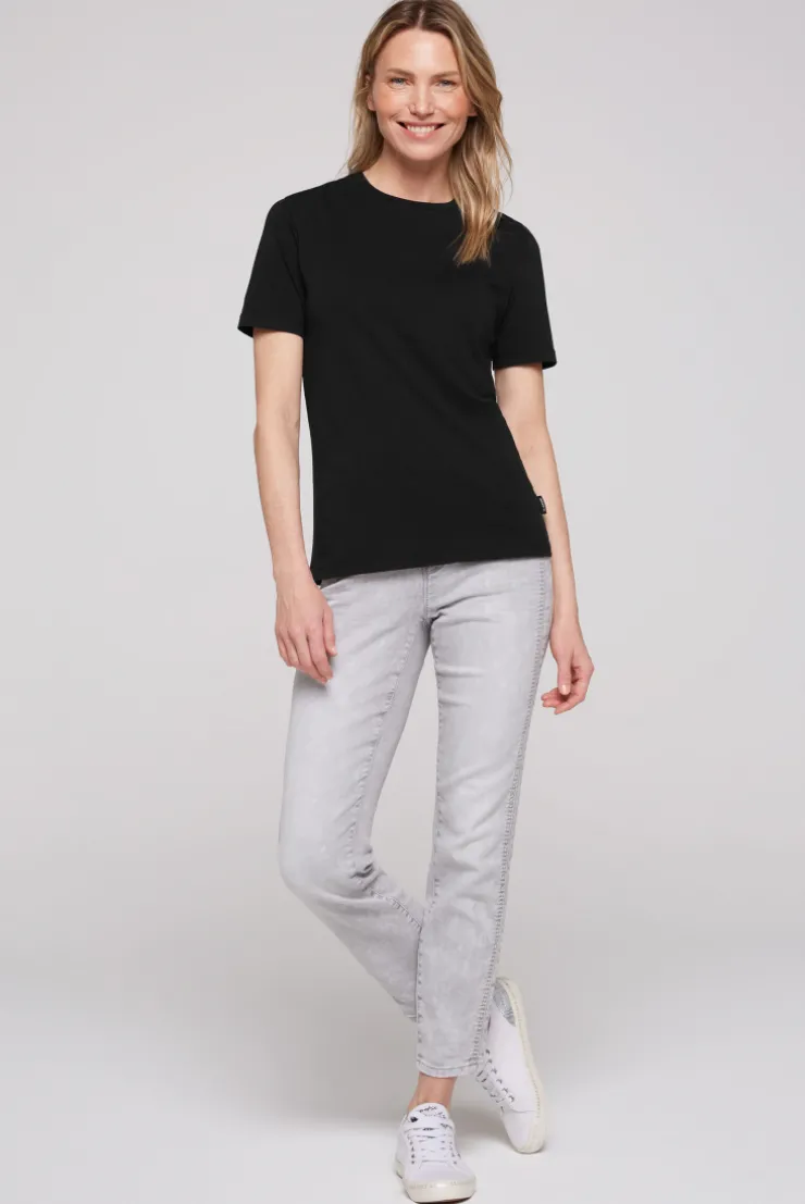 CAMP DAVID & SOCCX Basic T-Shirt mit Rundhalsausschnitt black Fashion