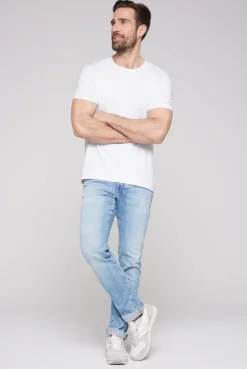 CAMP DAVID & SOCCX Basic T-Shirt mit Rundhalsausschnitt, Doppelpack optic white / optic white opticwhite Best Sale