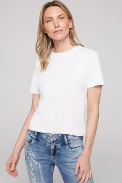 CAMP DAVID & SOCCX Basic T-Shirt mit Rundhalsausschnitt opticwhite Flash Sale