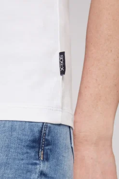 CAMP DAVID & SOCCX Basic T-Shirt mit Rundhalsausschnitt opticwhite Flash Sale