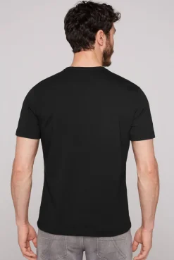 CAMP DAVID & SOCCX Basic T-Shirt mit Rundhalsausschnitt, Doppelpack / black Cheap