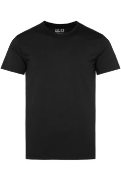 CAMP DAVID & SOCCX Basic T-Shirt mit Rundhalsausschnitt, Doppelpack / black Cheap