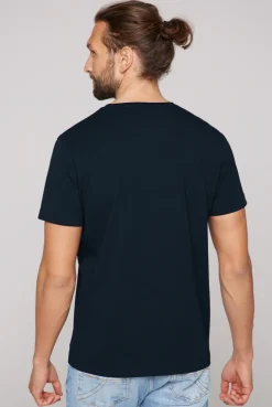 CAMP DAVID & SOCCX Basic T-Shirt mit V-Neck, Doppelpack blue navy / blue navy bluenavy Flash Sale