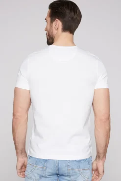 CAMP DAVID & SOCCX Basic T-Shirt mit V-Neck, Doppelpack optic white / optic white opticwhite Outlet