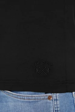 CAMP DAVID & SOCCX Basic T-Shirt mit V-Neck, Doppelpack / black New