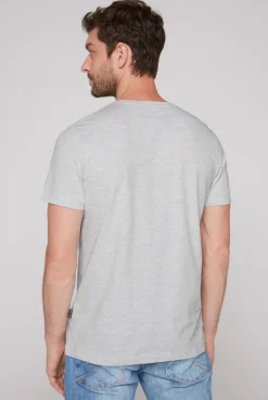 CAMP DAVID & SOCCX Basic T-Shirt Rundhals 2er-Pack grey melange greymelange Best Sale