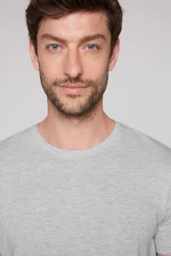 CAMP DAVID & SOCCX Basic T-Shirt Rundhals 2er-Pack grey melange greymelange Cheap