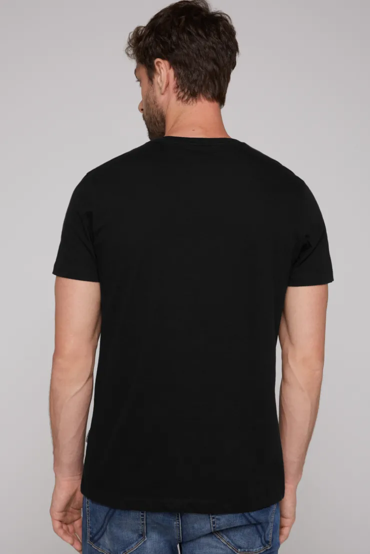 CAMP DAVID & SOCCX Basic T-Shirt Rundhals 2er-Pack black Cheap