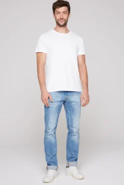 CAMP DAVID & SOCCX Basic T-Shirt Rundhals 2er-Pack opticwhite Clearance