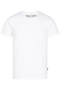 CAMP DAVID & SOCCX Basic T-Shirt V-Neck 2er-Pack opticwhite Flash Sale