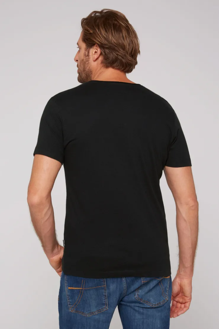 CAMP DAVID & SOCCX Basic T-Shirt V-Neck 2er-Pack black Online